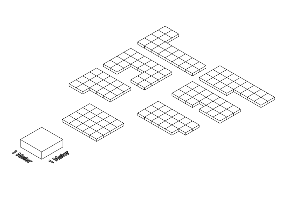 Erläuterung des 1 Meterraster Systems